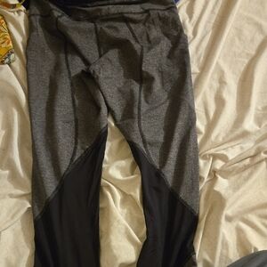 Lululemon Athletica Gray and Black Leggings